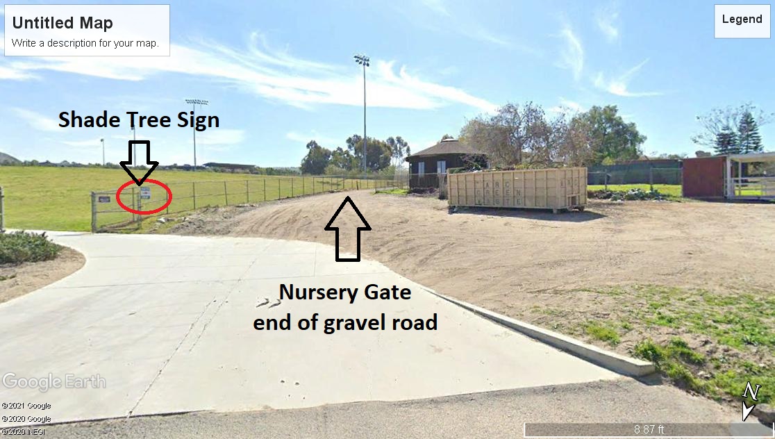 Nursery Events Open to docents, Adopt the Nursery participants, groups, and individuals